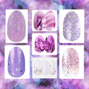Lavender Variety Bundle: (x7 Sets) Lavender Variety Nail Polish Strips